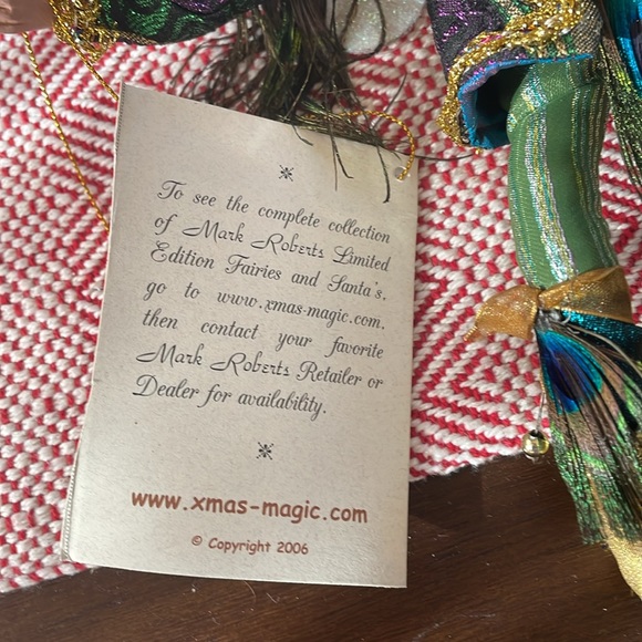 Mark Roberts Limited Edition 2006 Peacock Fairy Small 51-75584 - Picture 11 of 13